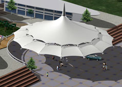  膜结构膜材的安装步骤