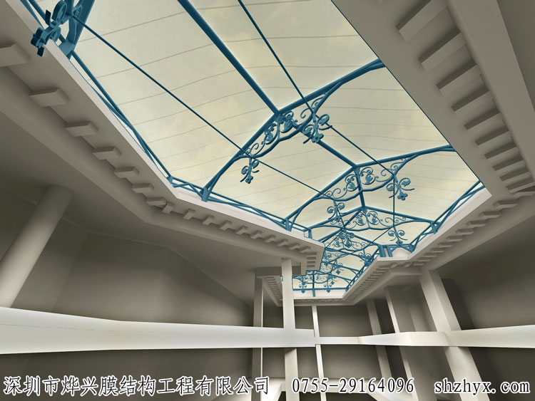 【广东展馆屋面设计】短工期耐用膜结构大型场馆屋顶雨棚施工