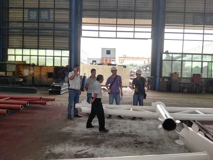 广州机电学校膜结构看台钢结构加工