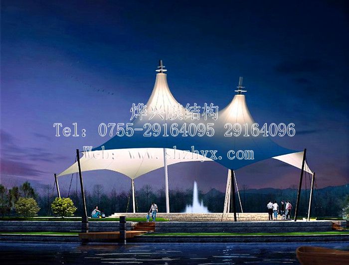 城市中膜结构景观小品在园林建筑中的作用