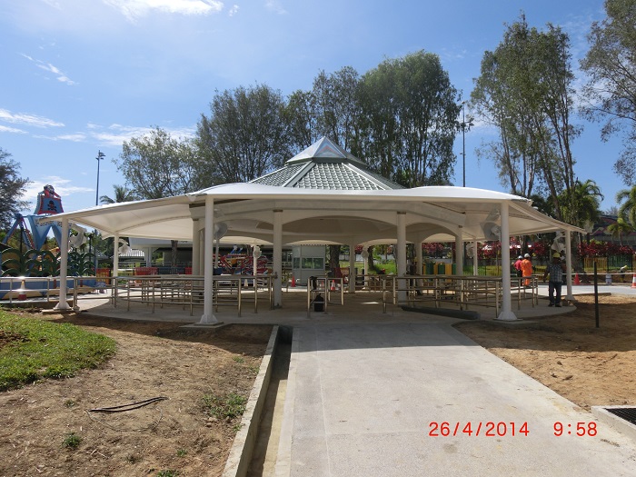 Royal Brunei Jerudong Park landscape waiting awning