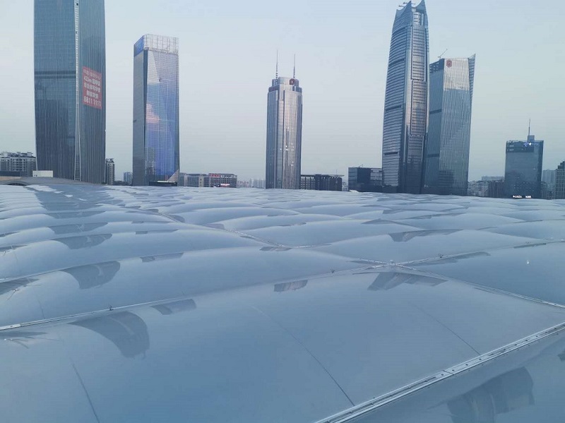 烨兴-东莞市民中心ETFE膜结构气枕屋面