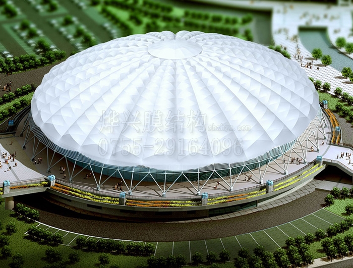 防火膜结构体育场馆