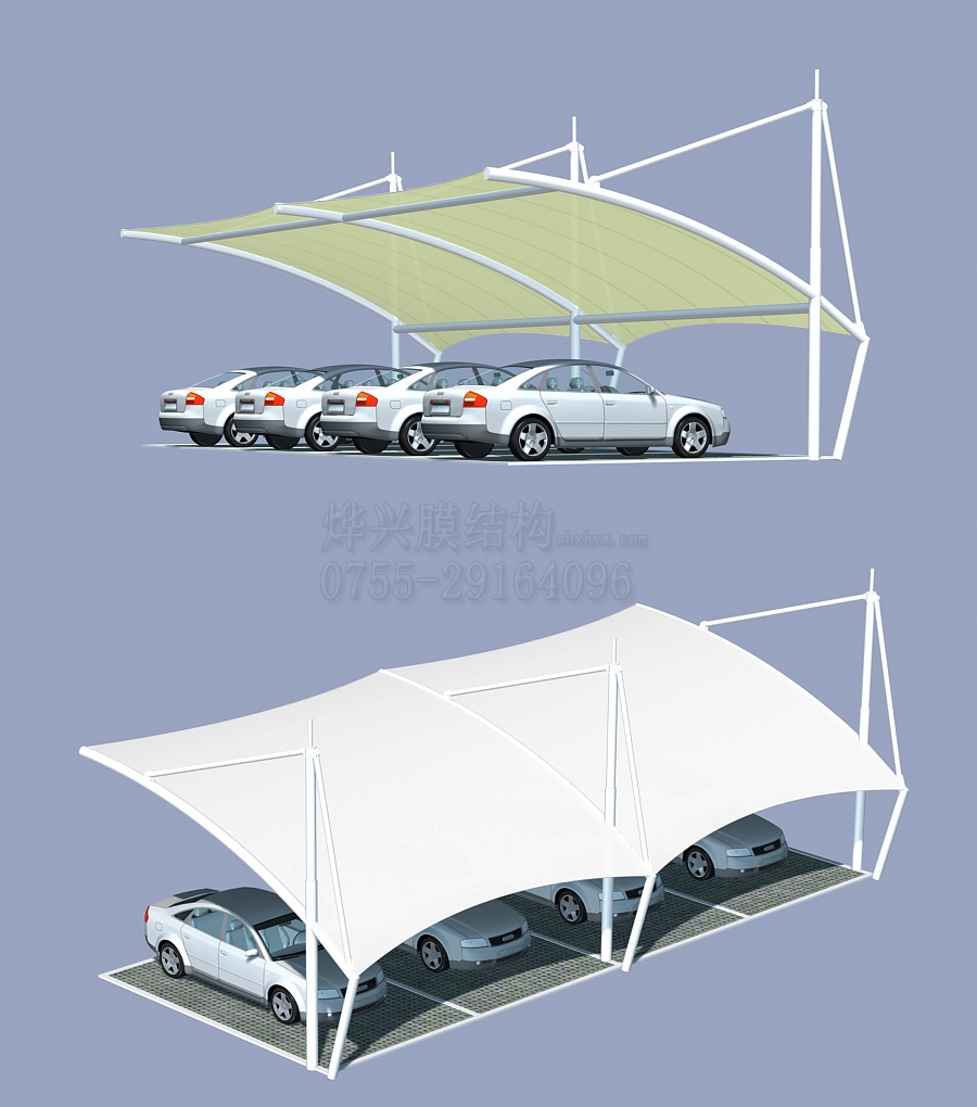 膜结构车棚