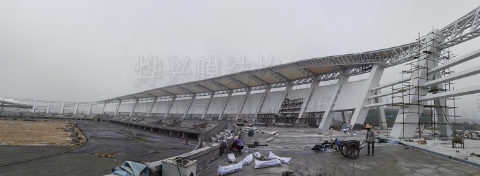 南昌膜结构安装完成.jpg