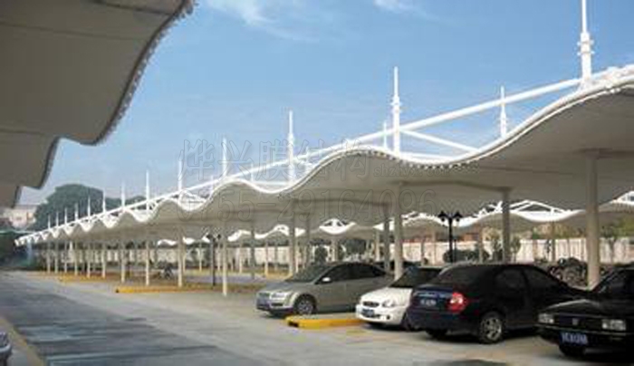 推荐夏季热销款膜结构车棚